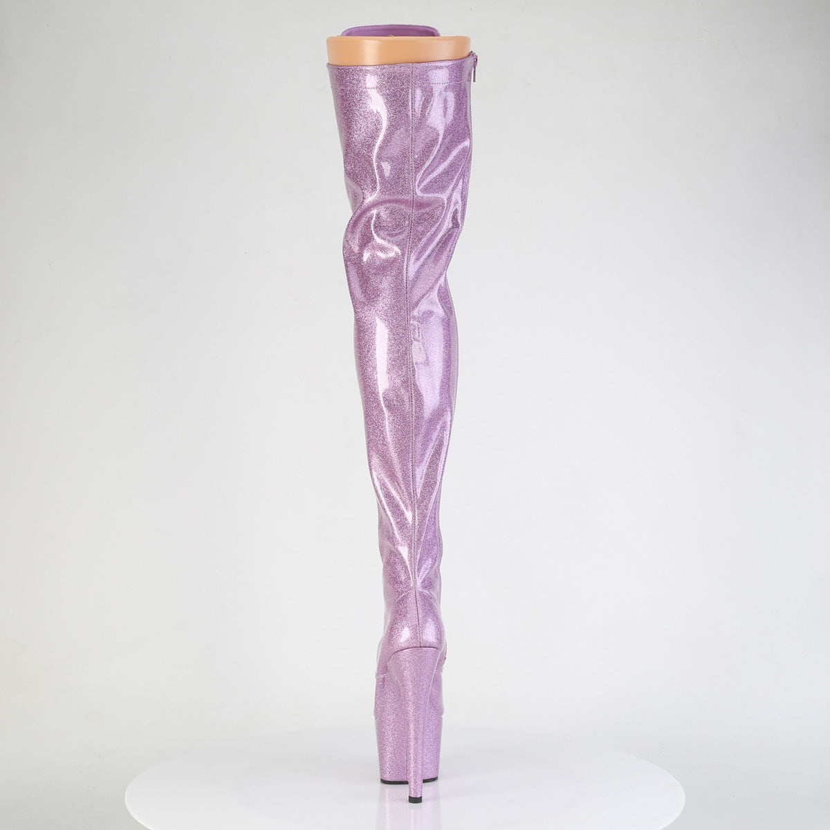 ADORE-3020GP Pleaser Lilac Glitter 7 Inch Pole Dancing Thigh Boots