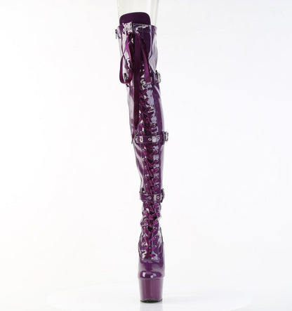 ADORE-3028 Pleaser Purple 7 Inch Pole Dance Thigh Boots