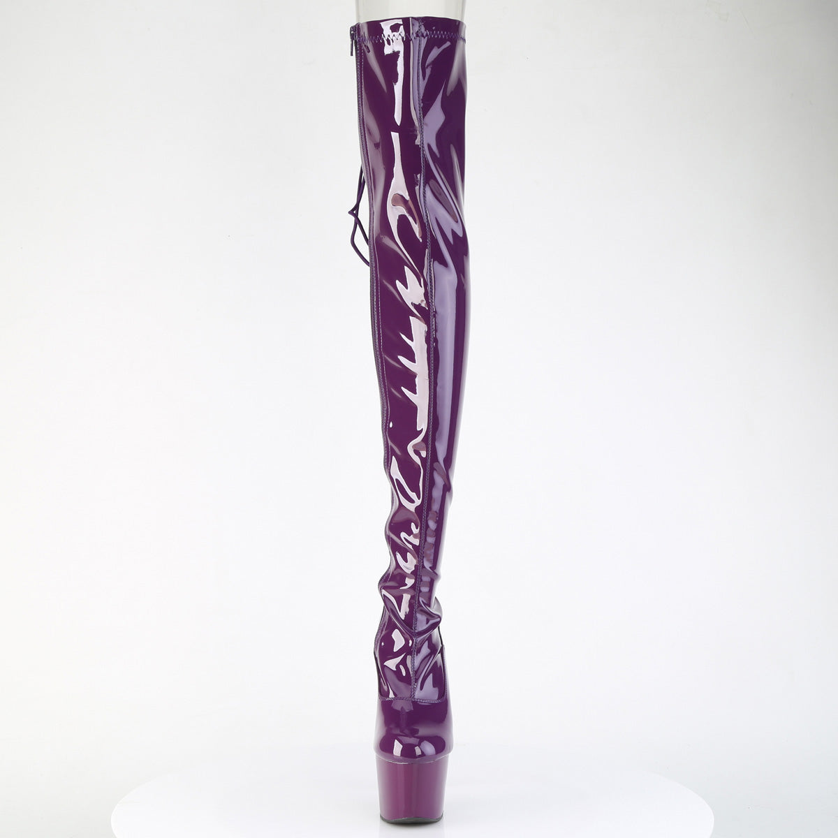 ADORE-3063 Pleaser Purple 7 Inch Exotic Dance Thigh Boots