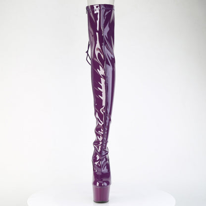 ADORE-3063 Pleaser Purple 7 Inch Exotic Dance Thigh Boots