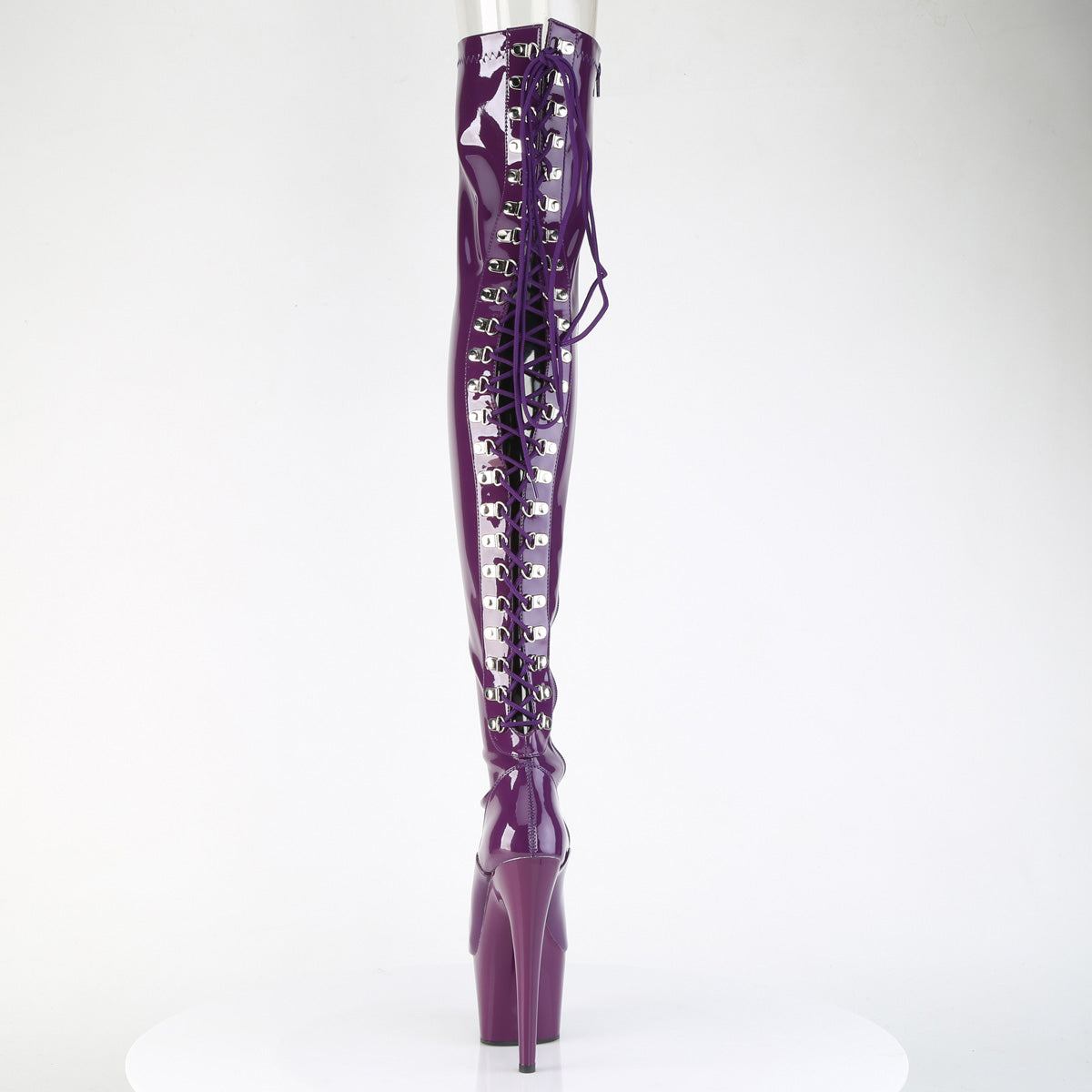 ADORE-3063 Pleaser Purple 7 Inch Exotic Dance Thigh Boots