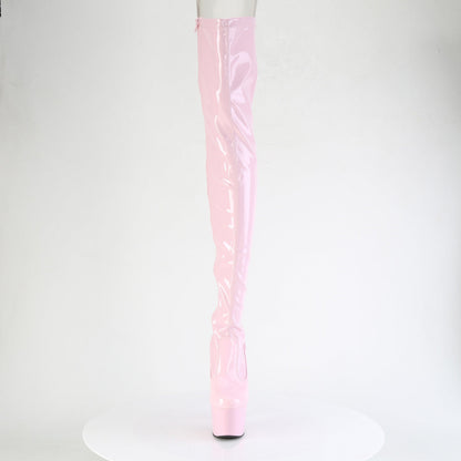 ADORE-3850 Pleaser Baby Pink 7 Inch Platform Thigh Boots