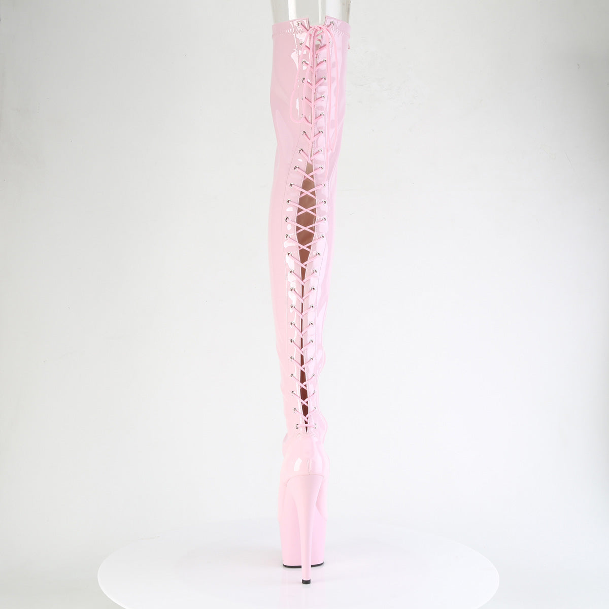 ADORE-3850 Pleaser Baby Pink 7 Inch Platform Thigh Boots