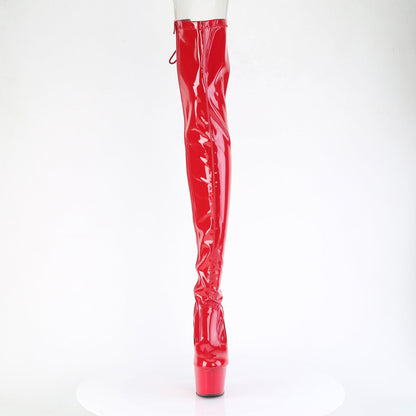 adore 3850 pleaser pole dancing shoes red str pat red
