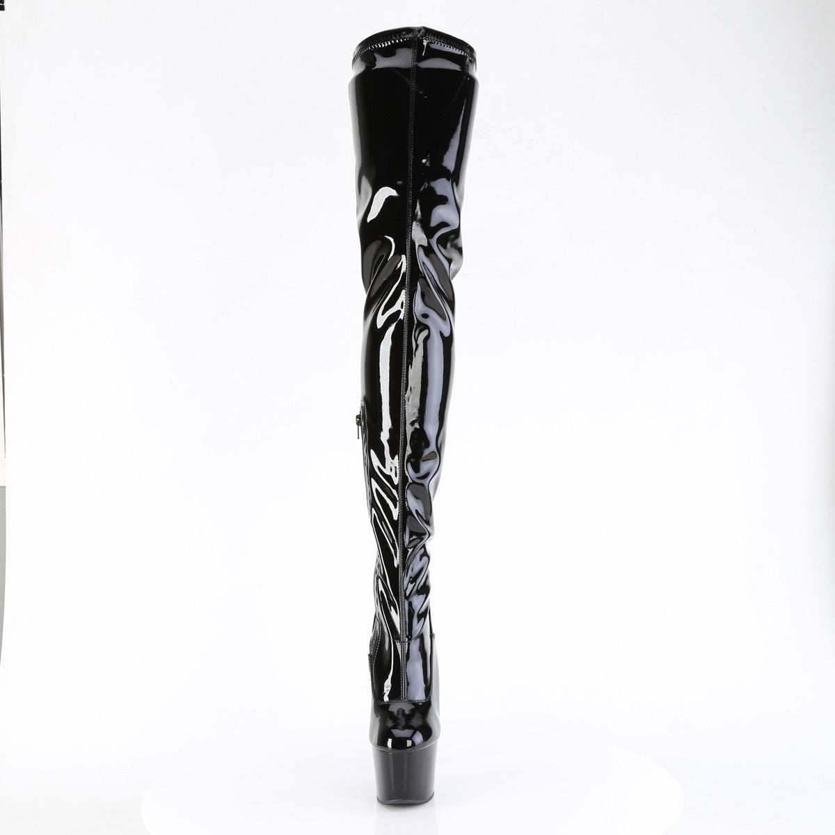 Pleaser ADORE-4000 Black Platform Boots - 7 Inch Heels