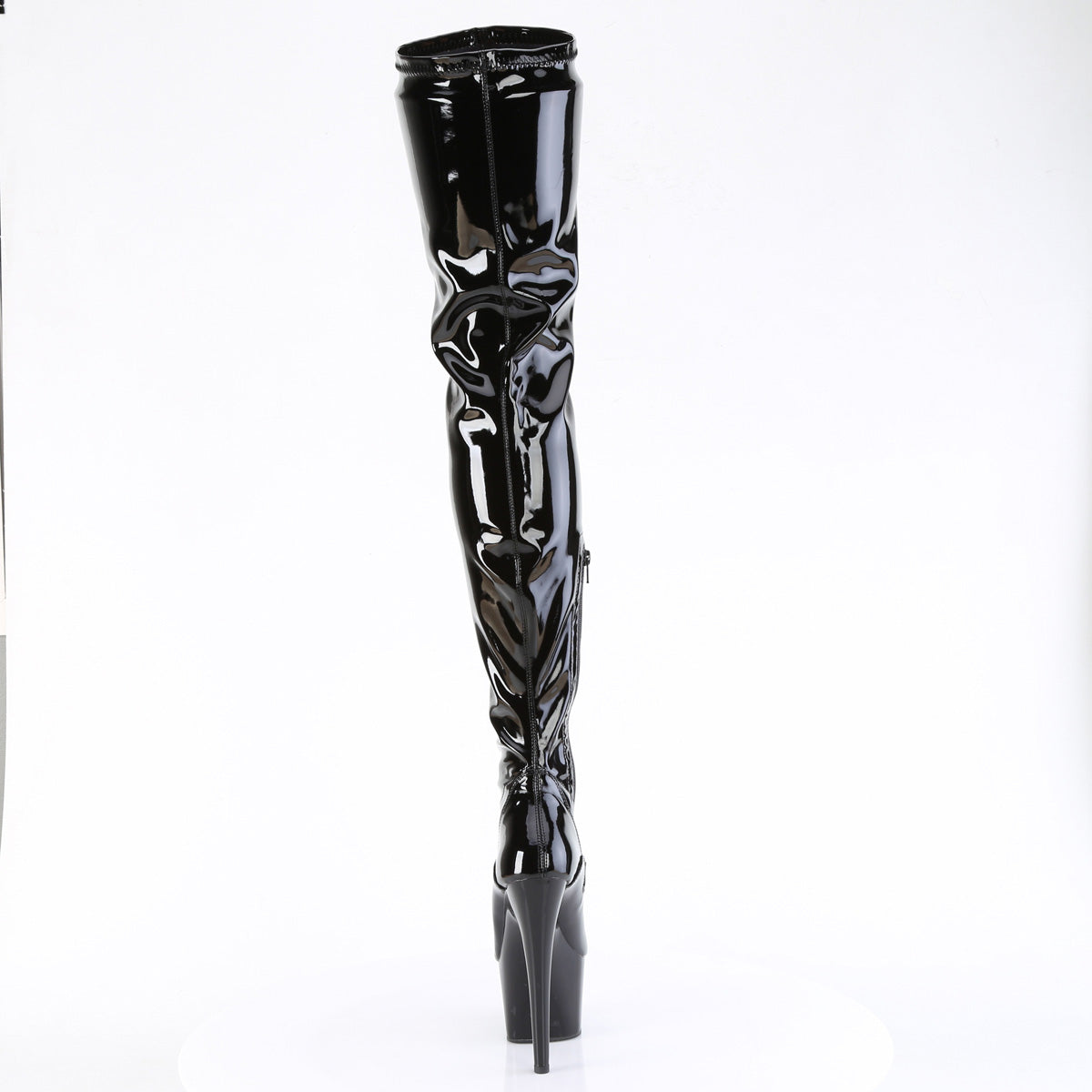 Pleaser ADORE-4000 Black Platform Boots - 7 Inch Heels