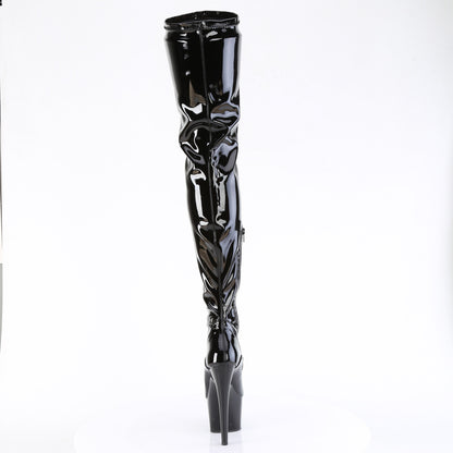Pleaser ADORE-4000 Black Platform Boots - 7 Inch Heels