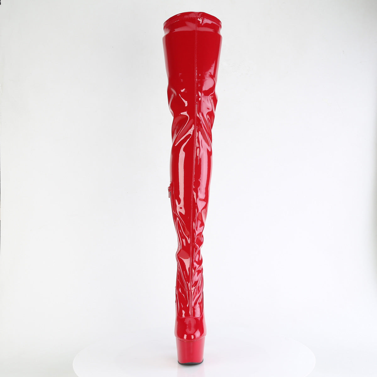 Pleaser ADORE-4000 Red Platform Boots - 7 Inch Heels