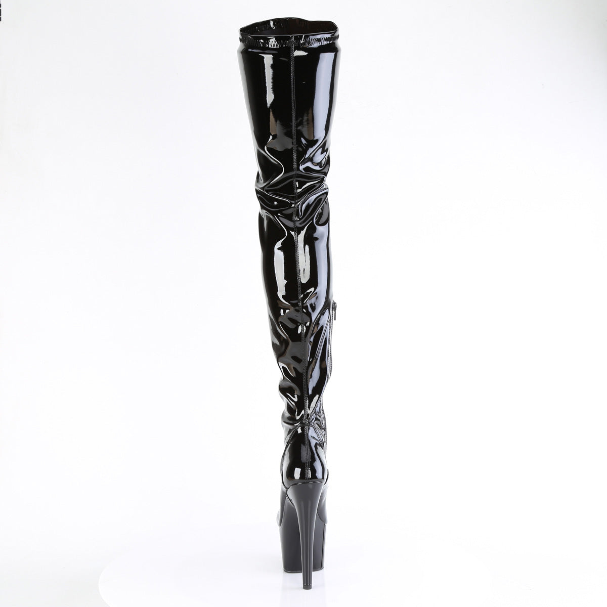Pleaser ADORE-4001WR Black Platform Boots - 7 Inch Heels