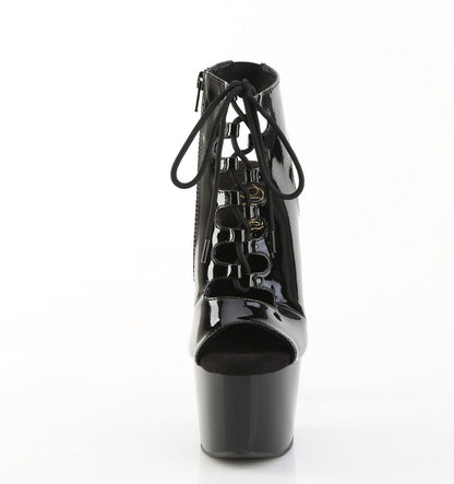 ADORE-700-20 Pleaser Black 7 Inch Lap Dance Platform Shoes