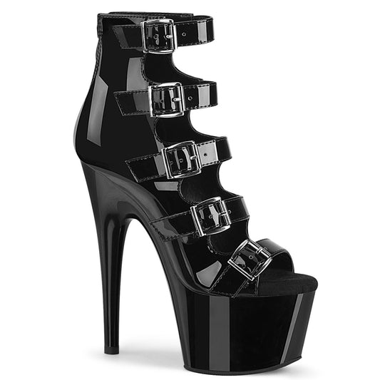 ADORE-700-33 Pleaser Black 7 Inch Exotic Dancer Platform Shoes