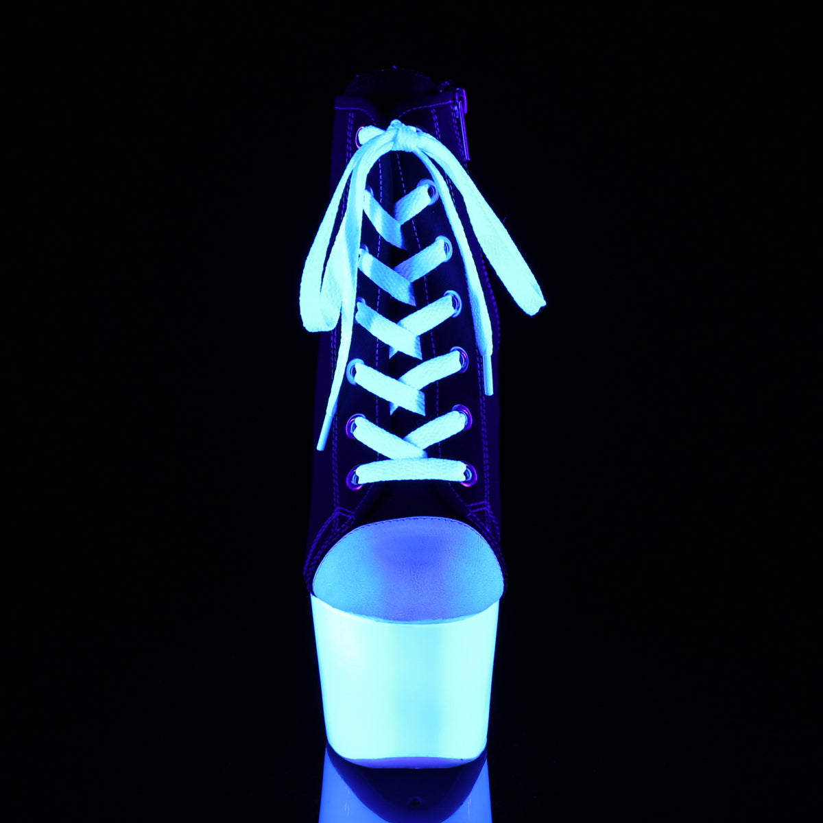 ADORE-700SK-02 Pleaser Black 7 Inch Exotic Dancer Pole Shoes
