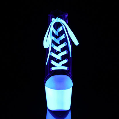 ADORE-700SK-02 Pleaser Black 7 Inch Exotic Dancer Pole Shoes
