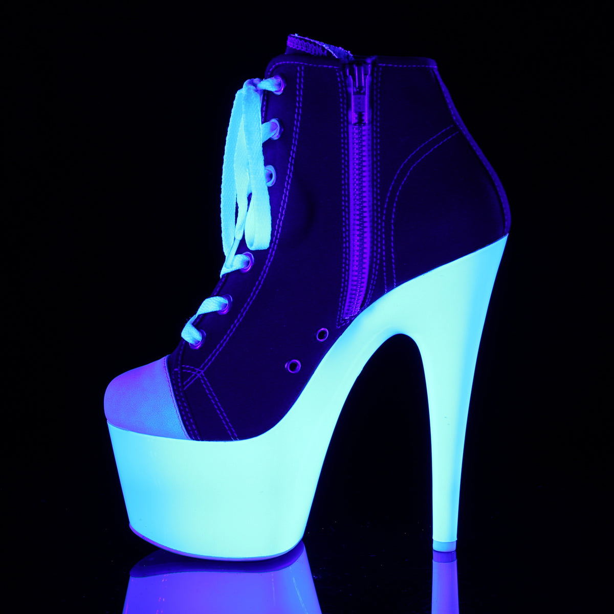 adore 700sk 02 sexy pleaser shoes high heels uv neon baseball style stripper shoes