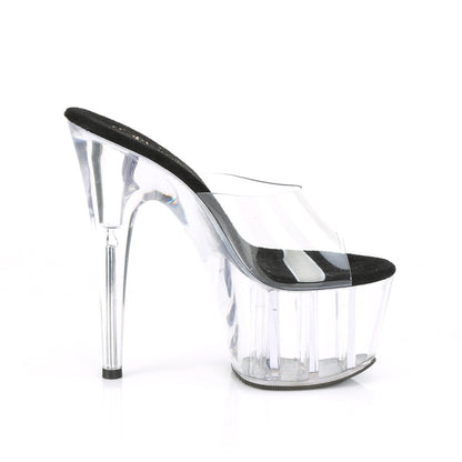 ADORE-701 Pleaser Clear 7 Inch Ladies Fetish Platform Shoes
