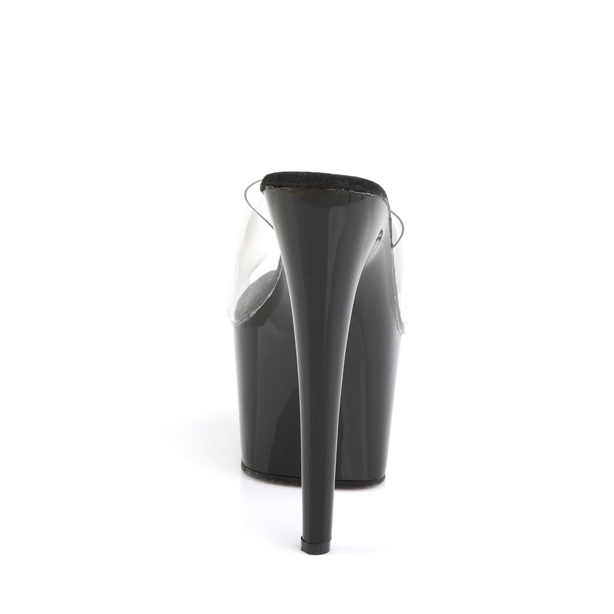 ADORE-701 Pleaser Clear Black 7 Inch Erotic Platform Platform Shoes