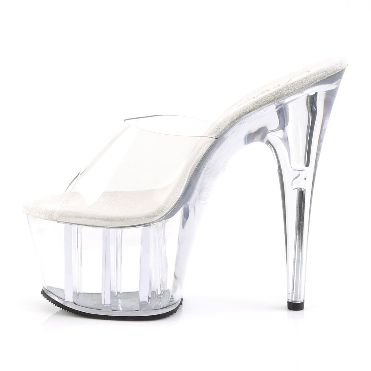 ADORE-701 Pleaser Clear 7 Inch Pole Dancing Exotic Heels