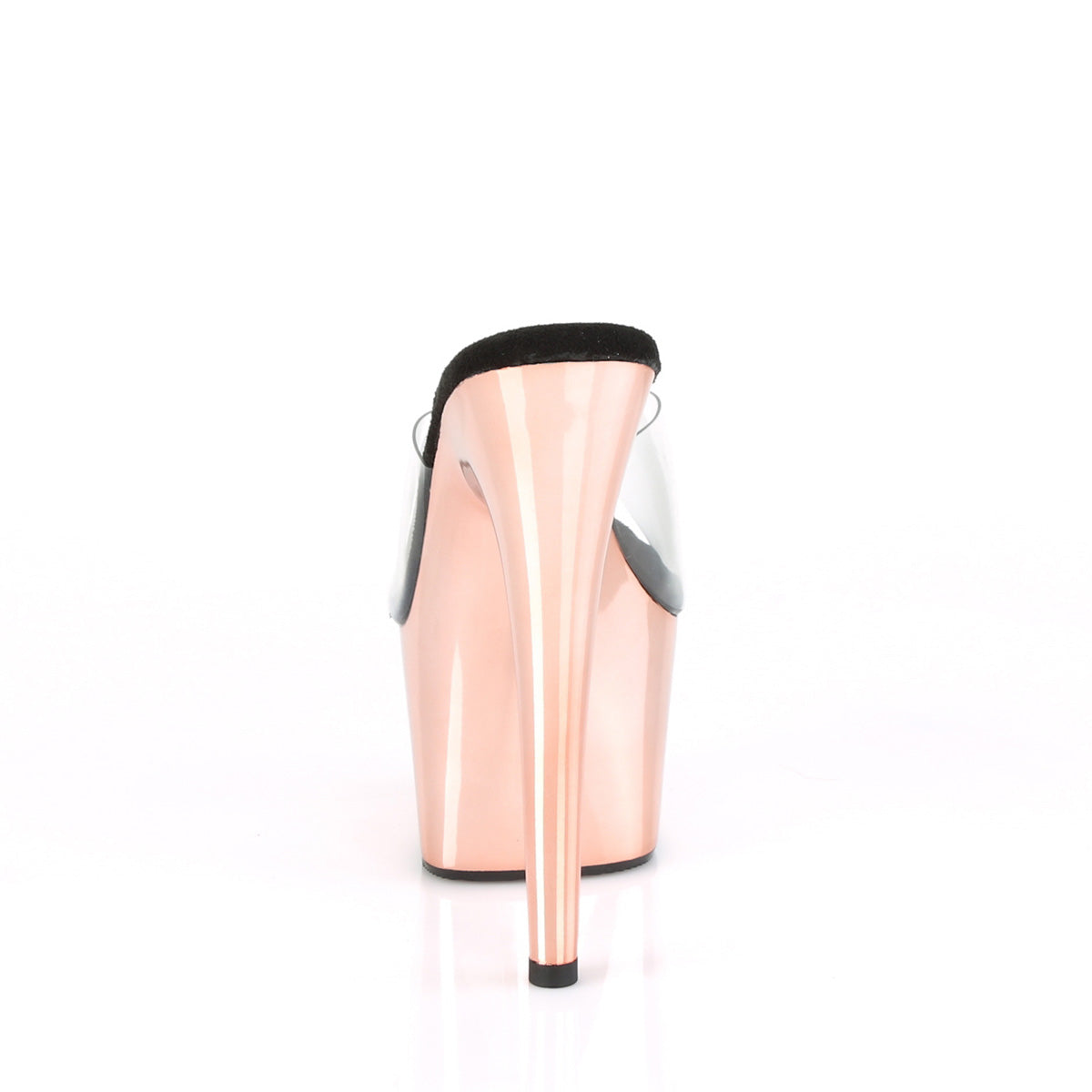 ADORE-701 Pleaser Rose Gold Chrome 7 Inch Dancers Exotic Heels