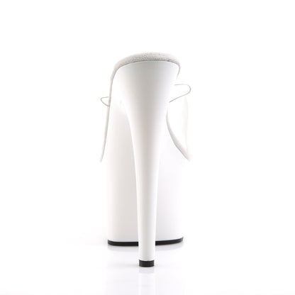 ADORE-701 Pleaser White 7 Inch Fetish Platform Exotic Heels