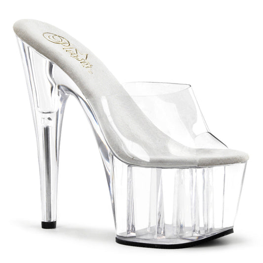 ADORE-701 Pleaser Clear 7 Inch Pole Dancing Exotic Heels