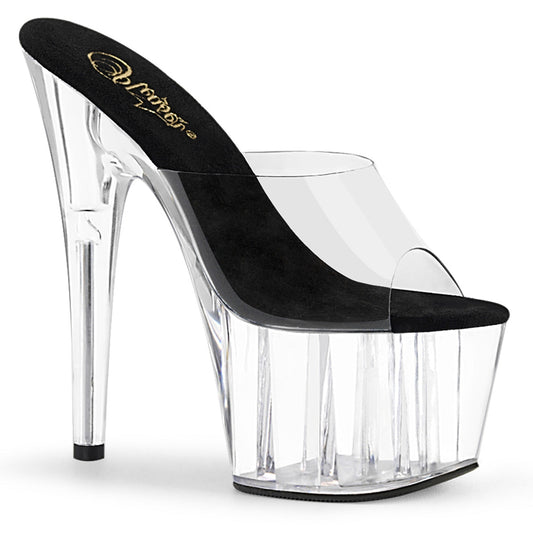 ADORE-701 Pleaser Clear 7 Inch Ladies Fetish Platform Shoes