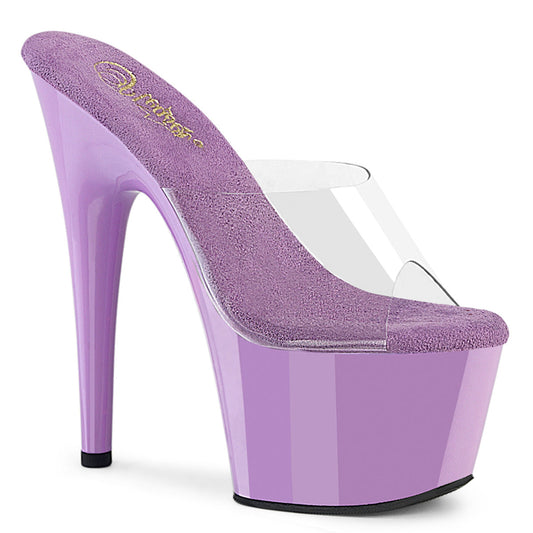 ADORE-701 Pleaser Clear/Lavender Sexy Platform Shoes (Pole Dancing Heels)