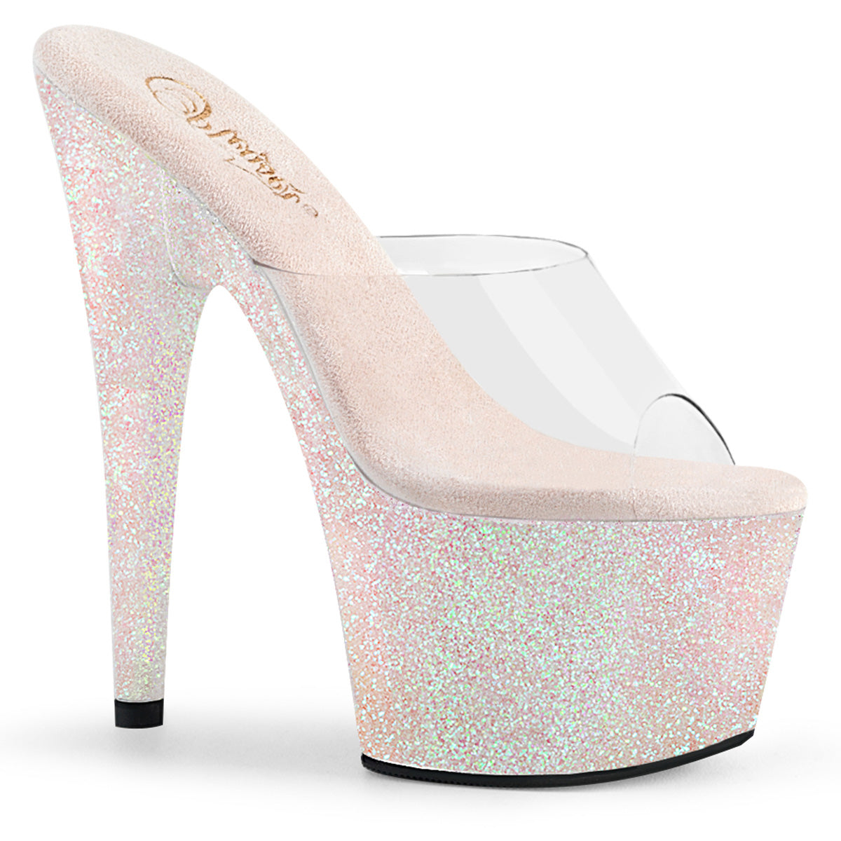 ADORE-701HMG Pleaser Opal Glitter 7 Inch Glamour Platform Shoes