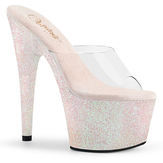 ADORE-701HMG Pleaser Opal Glitter 7 Inch Glamour Platform Shoes
