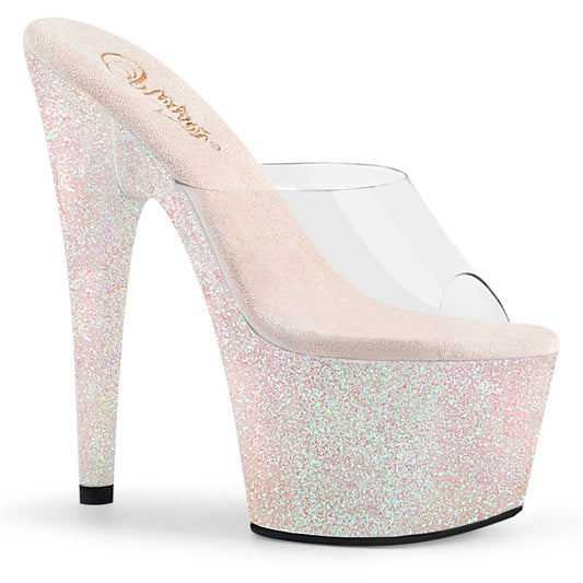 ADORE-701HMG Pleaser Opal Glitter 7 Inch Glamour Platform Shoes