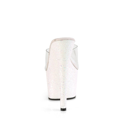ADORE-701LG Pleaser Opal Glitter 7 Inch Pole Dancer Platform Shoes