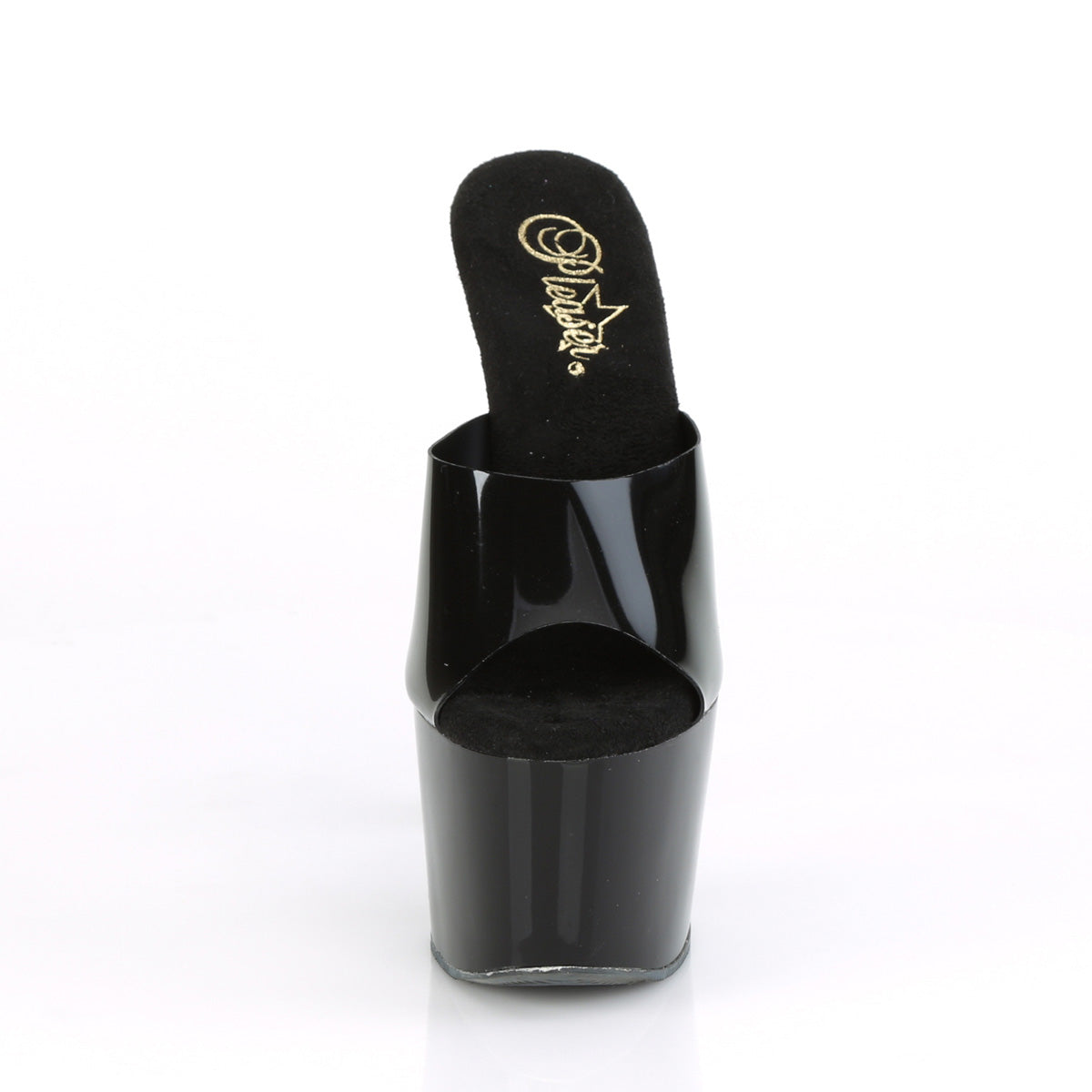 ADORE-701N Pleaser Black 7 Inch Pole Dancer Platform Shoes