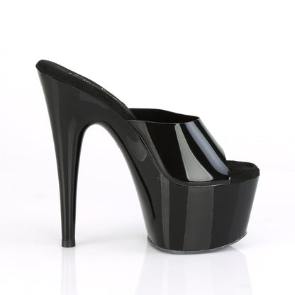 ADORE-701N Pleaser Black 7 Inch Pole Dancer Platform Shoes