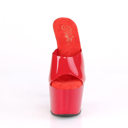 ADORE-701N Pleaser Red 7 Inch Pole Dancing Platform Shoes