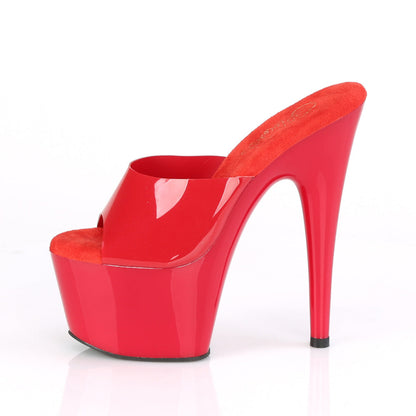 ADORE-701N Pleaser Red 7 Inch Pole Dancing Platform Shoes