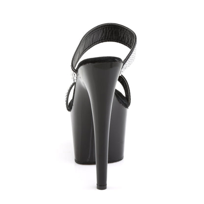 ADORE-702-2 Pleaser Black 7 Inch Lap Dance Platform Shoes