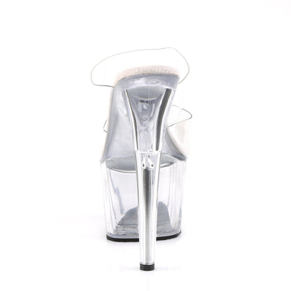 ADORE-702 Pleaser Clear 7 Inch Dancers Platform Shoes