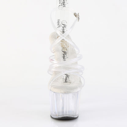 ADORE-706 Pleaser Clear 7 Inch Fetish Platform Shoes