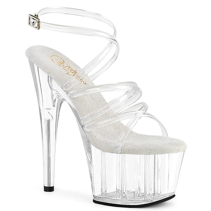 ADORE-706 Pleaser Clear 7 Inch Fetish Platform Shoes