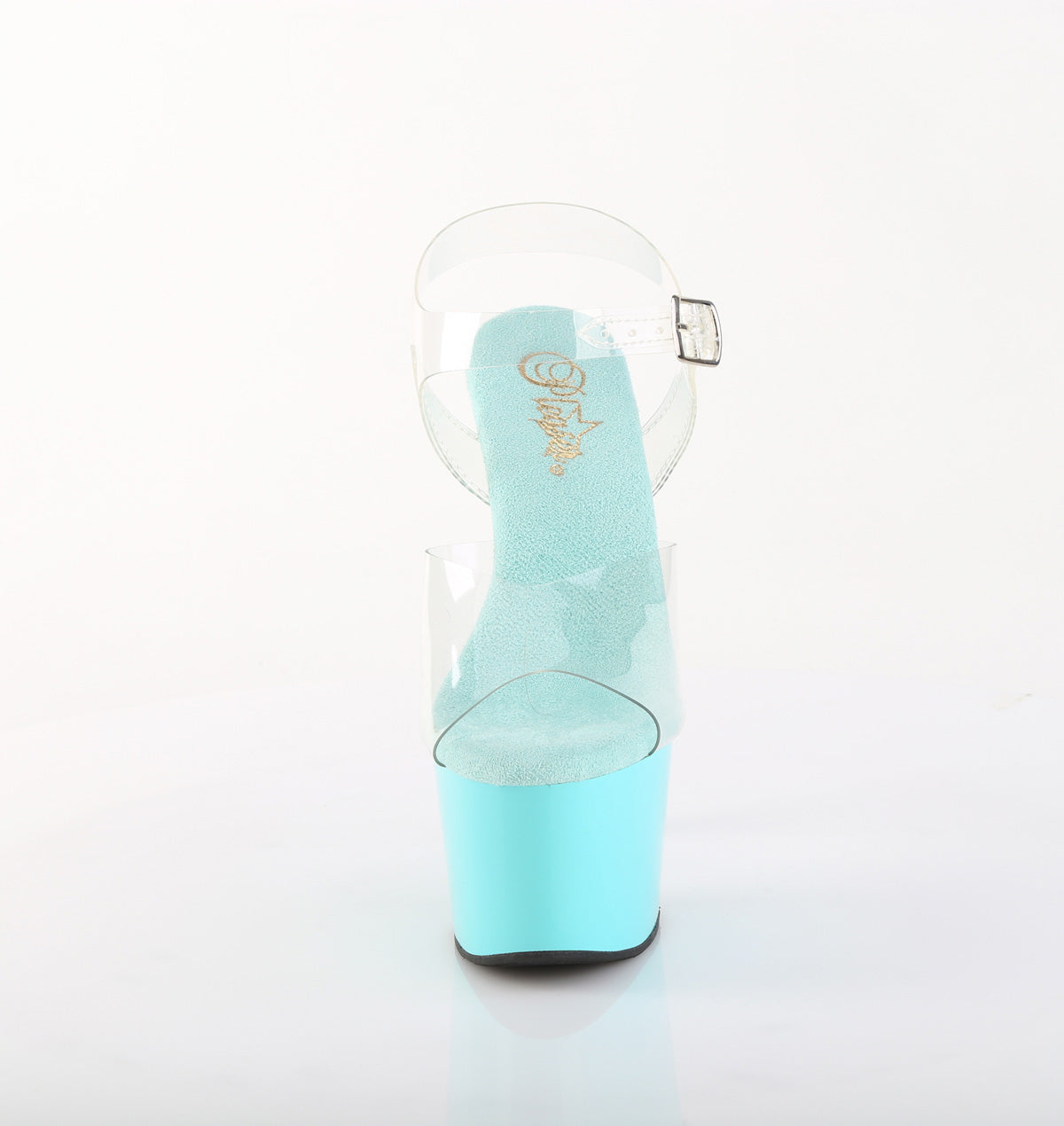 ADORE-708 Pleaser Aqua 7 Inch Pole Heels Platform Shoes