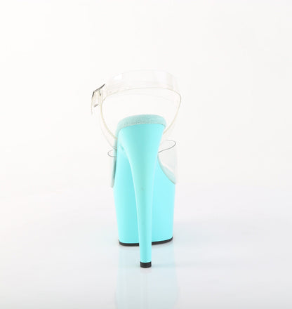 ADORE-708 Pleaser Aqua 7 Inch Pole Heels Platform Shoes