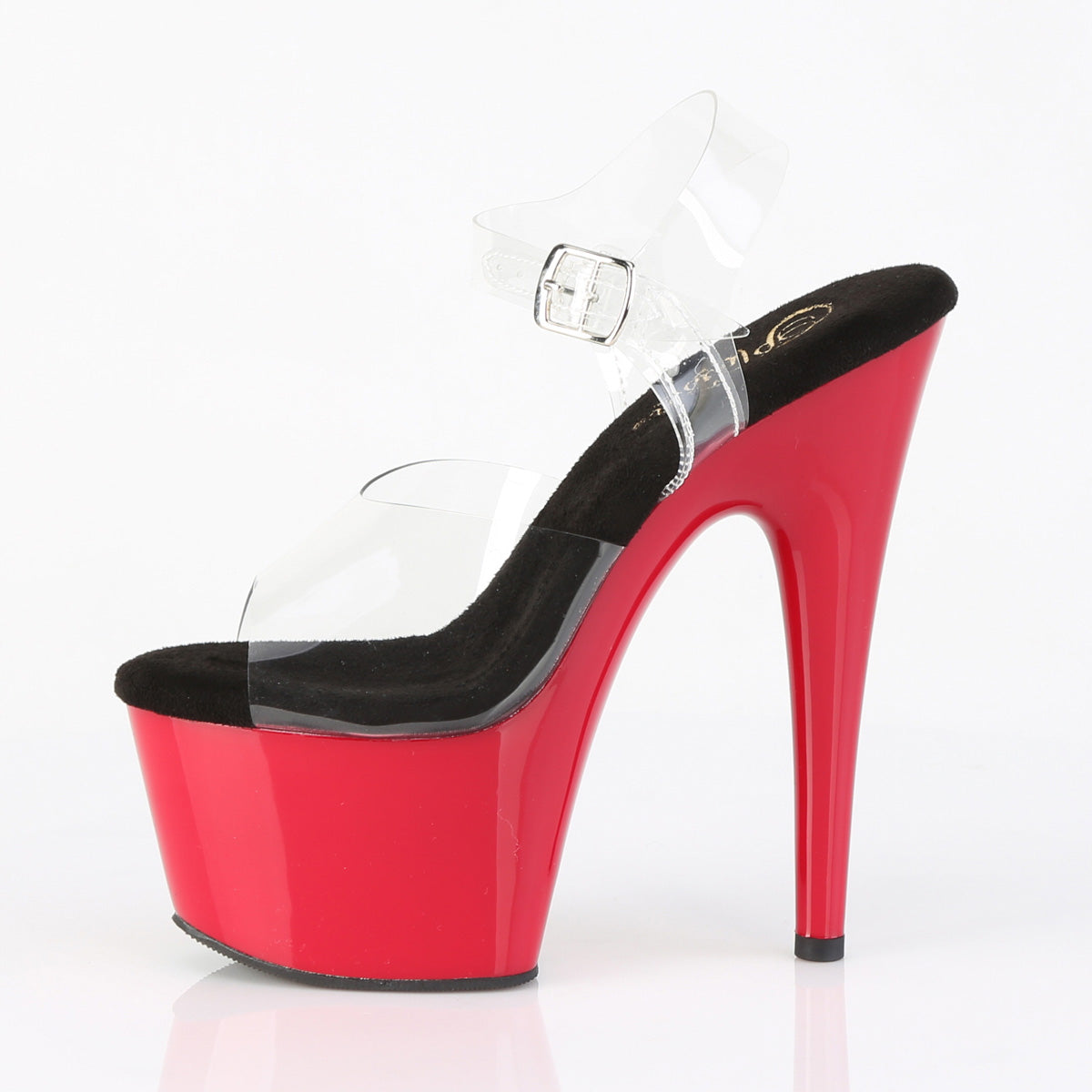 ADORE-708 Pleaser Black 7 Inch Strippers Platform Shoes