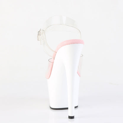 ADORE-708 Pleaser Baby Pink 7 Inch Pole Dancing Platform Shoes