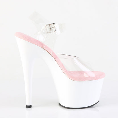 ADORE-708 Pleaser Baby Pink 7 Inch Pole Dancing Platform Shoes