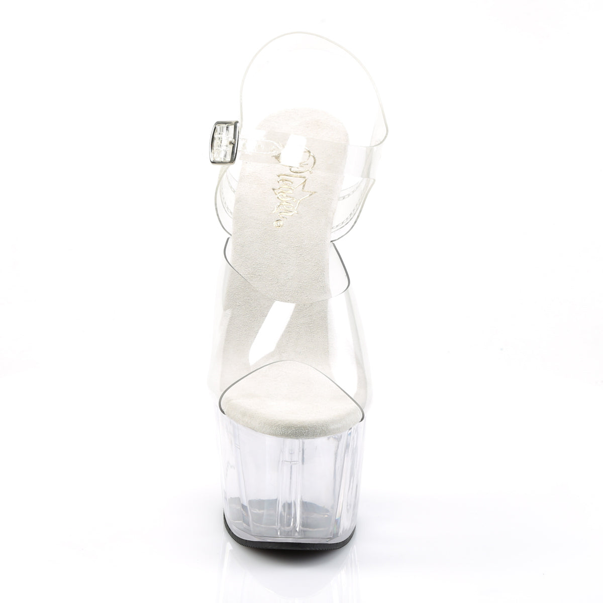 ADORE-708 Pleaser Clear 7 Inch Strippers Platform Shoes