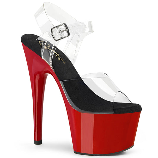 ADORE-708 Pleaser Black 7 Inch Strippers Platform Shoes