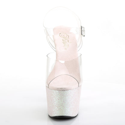 ADORE-708HMG Pleaser Opal Glitter 7 Inch Pole Dancer Platform Shoes