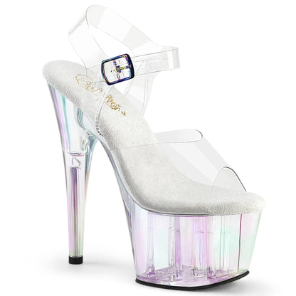 ADORE-708HT Pleaser 7" Holographic Tinted Platform Exotic Dancing Heels