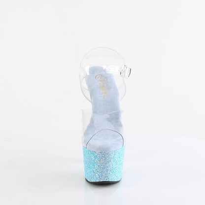 ADORE-708LG Pleaser Baby Blue 7 Inch Pole Dancer Platform Shoes