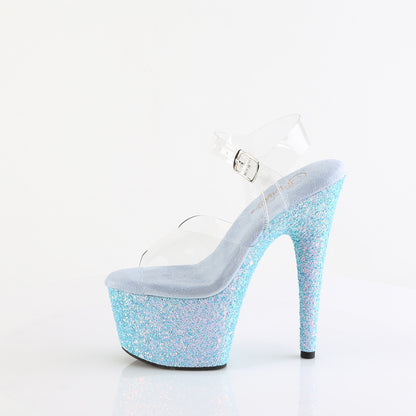 ADORE-708LG Pleaser Baby Blue 7 Inch Pole Dancer Platform Shoes