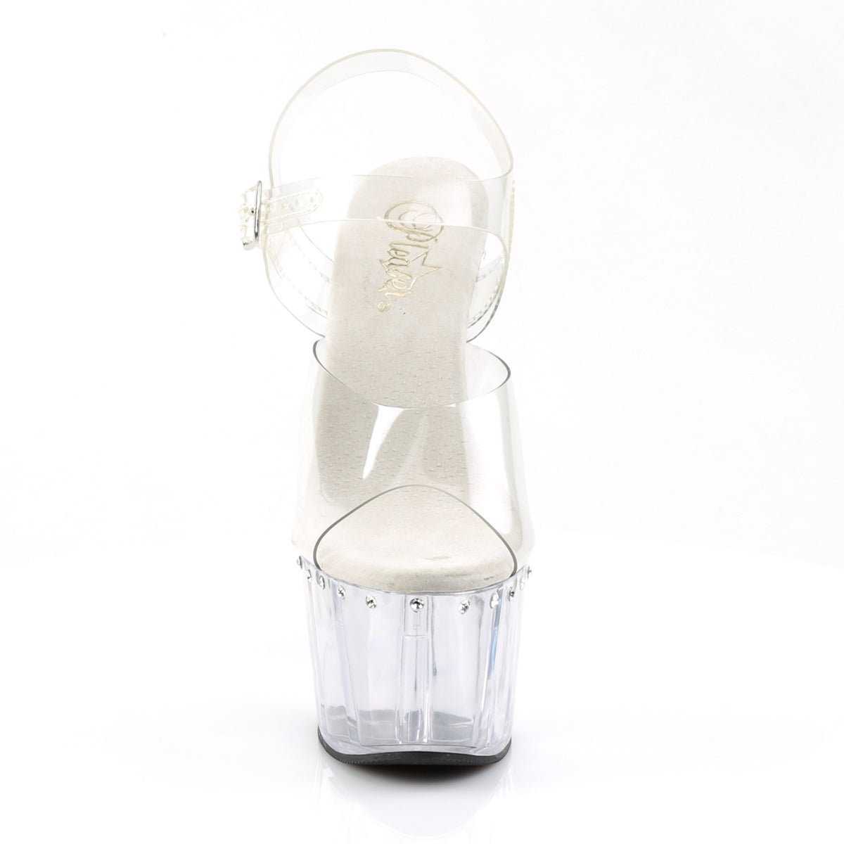 ADORE-708LS Pleaser Clear 7 Inch Pole Dancer Platform Shoes